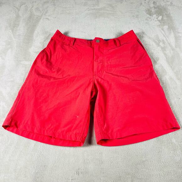 Southern Tide Shorts Men's Medium Pink T3 Gulf‎ Performance 9" Inseam Stretch - Picture 1 of 11